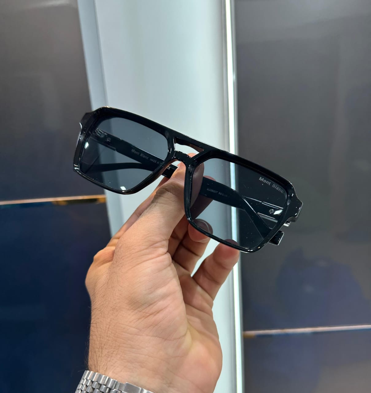 Mont Blanc All Black Luxury Shades 6007 - Image 2