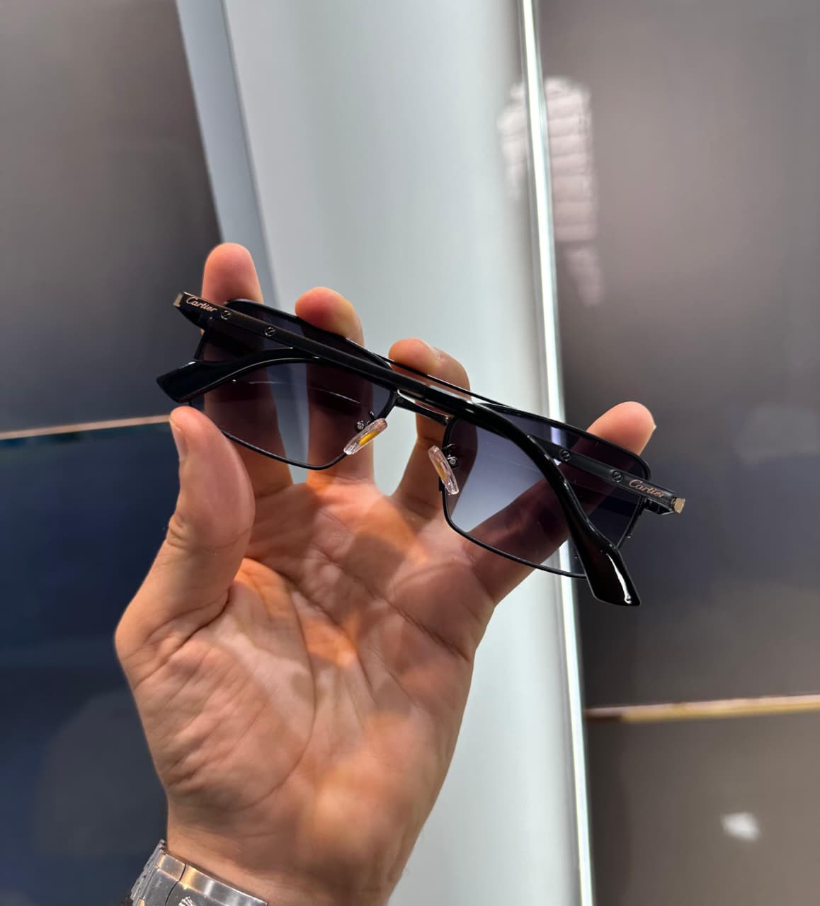 Cartier 2658 Shades GOLD-BLACK - Image 3